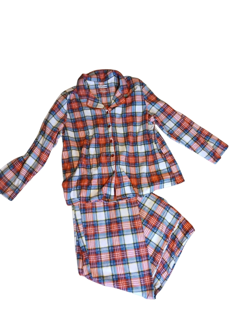 Jammies For Your Families Plaid Flannel Pajama Set Size 3X